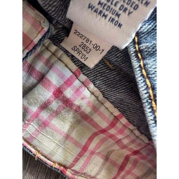 Vintage 2004 Old Navy Ruffle Mini Denim Skirt size 8 - Picture 6 of 8